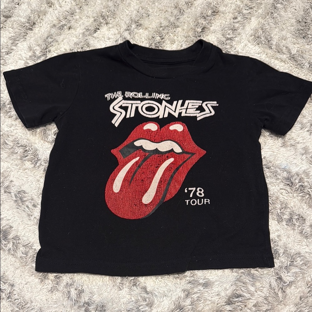 6 Month Rolling Stones 1978 short sleeve graphic T-shirt, gender neutral (2023)